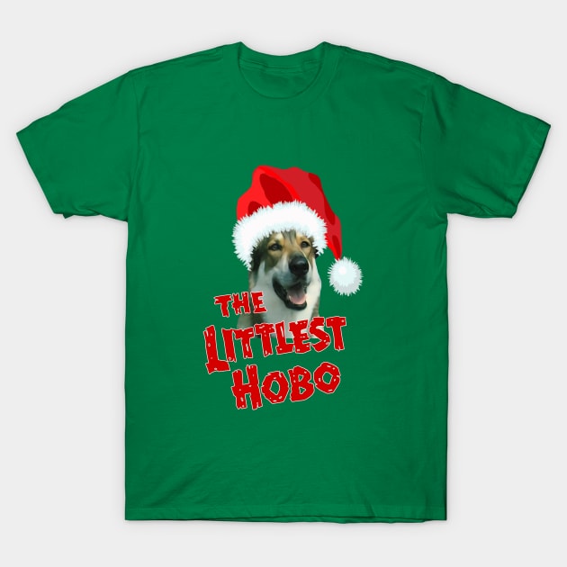 The Littlest Hobo - Xmas Edition - 60s Kids Tv Show T-Shirt by wildzerouk